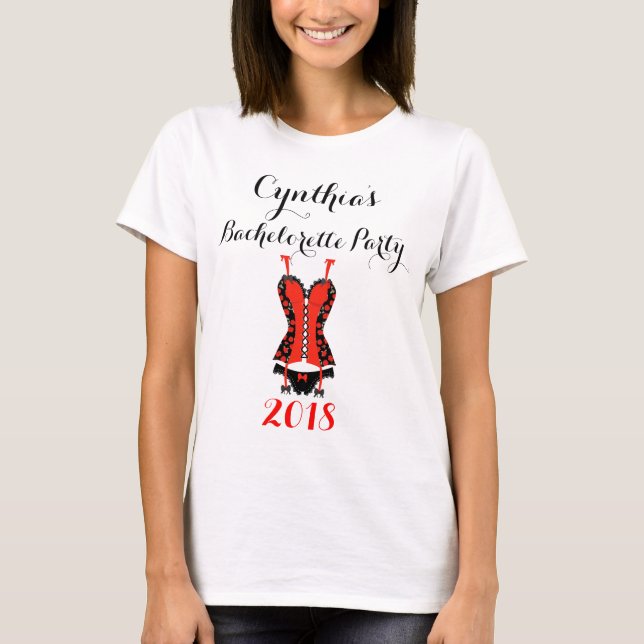 Bachelorette Party Naughty T-Shirt (Front)
