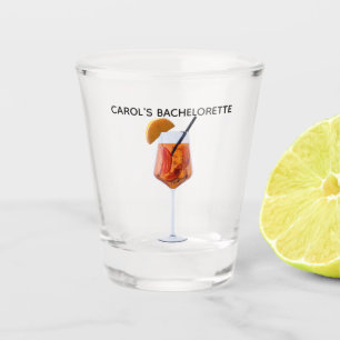 Bachelorette Party orange aperol spritz cocktail Shot Glass