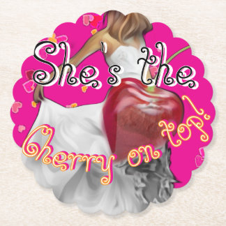 Bachelorette Party Paper Coaster