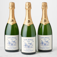 Bachelorette Party Personalised Champagne Label