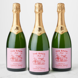 Bachelorette Party Personalised Champagne Label