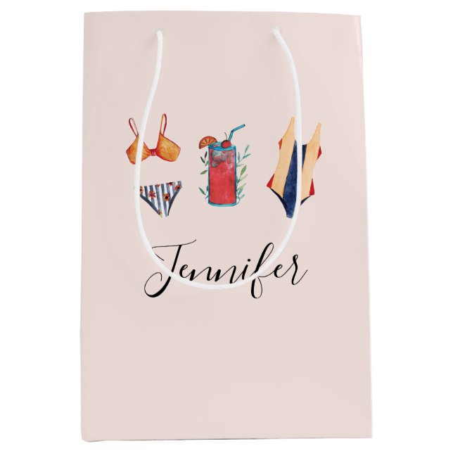 Bachelorette Party Personalised Gift Bag (Front)