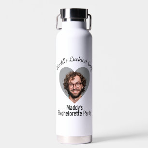 Bachelorette Party Photo Heart Water Bottle Gift