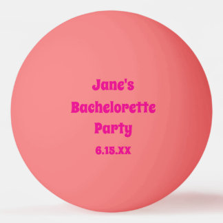 Bachelorette Party Ping Pong Balls