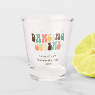 Bachelorette Party Retro Disco Custom Shot Glass