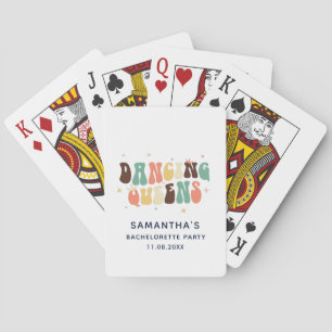 Bachelorette Party Retro Disco Dancing Queens Playing Cards