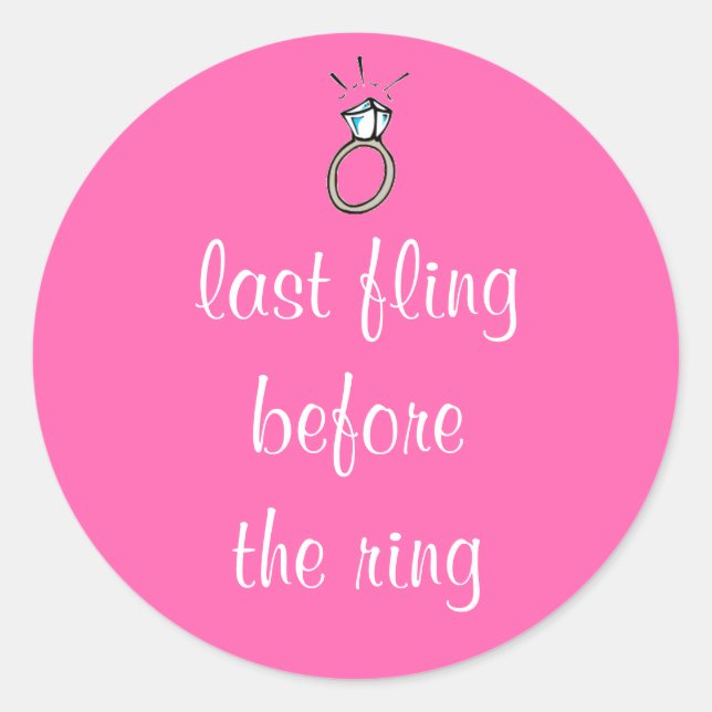 Bachelorette Party Stickers (Front)