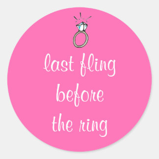 Bachelorette Party Stickers