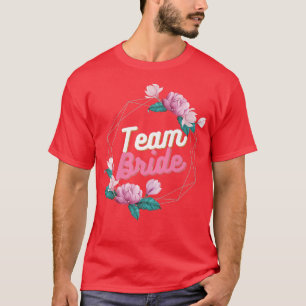 Bachelorette Party - Team Bride flower Premium  T-Shirt