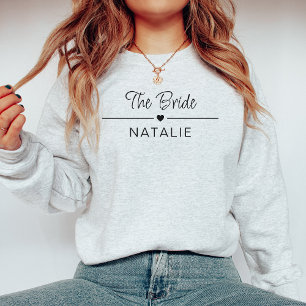 Bachelorette Party Team Bride Personalised Bridal Sweatshirt