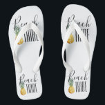 Bachelorette Party Tropical Beach Tribe Trip Flip Flops<br><div class="desc">This design was created through digital art. It may be personalised by clicking the customise button and changing the colour, adding a name, initials or your favourite words. Contact me at colorflowcreations@gmail.com if you with to have this design on another product. Purchase my original abstract acrylic painting for sale at...</div>