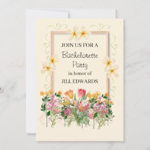 Bachelorette Party Wedding Wildflower Garden Invitation
