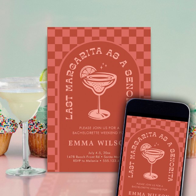 Bachelorette Party Weekend Margarita Invitation (Creator Uploaded)