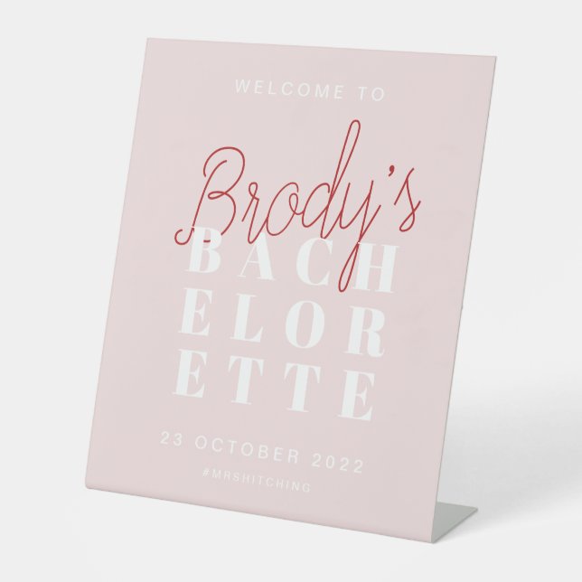 Bachelorette Party Welcome Sign - Brody (Front)