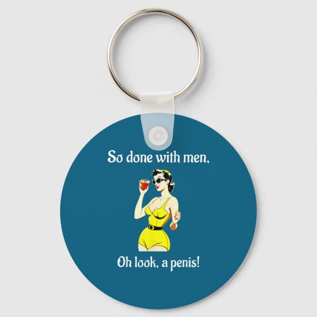 Bachelorette Party Women's Funny Inappropriate Y  Key Ring (Front)