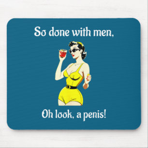 Bachelorette Party Women's Funny Inappropriate Y Mouse Mat