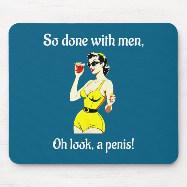 Bachelorette Party Women's Funny Inappropriate Y  Mouse Mat (Front)