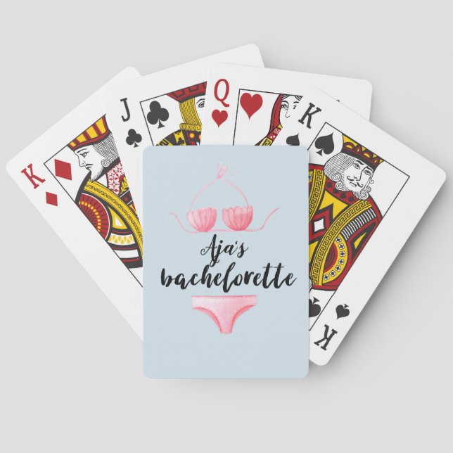 Bachelorette Personalised Playing Cards (Back)