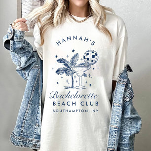 Bachelorette Retro Modern Minimalist Bridesmaid T-Shirt