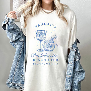 Bachelorette Retro Modern Minimalist Bridesmaid T-Shirt