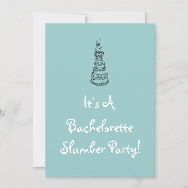 Bachelorette Slumber Party Invitation (Front)