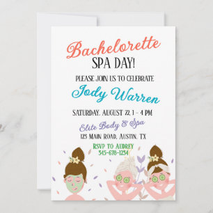 Bachelorette Spa Day Invitation