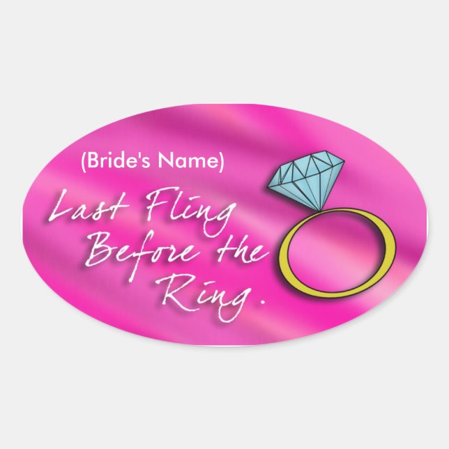 Bachelorette Stickers (last fling) (Front)