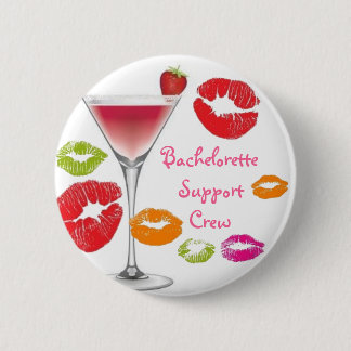 Bachelorette Support Crew 6 Cm Round Badge