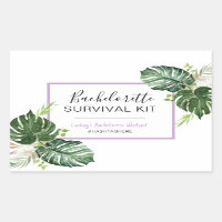 Bachelorette Survival Kit Rectangular Sticker