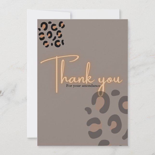 Bachelorette Thank you card (Back)