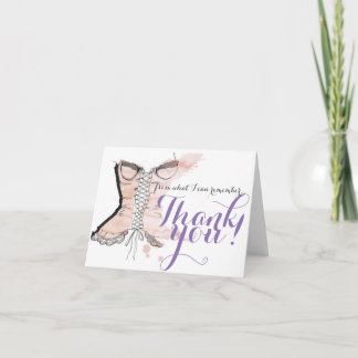 Bachelorette Thank You Card