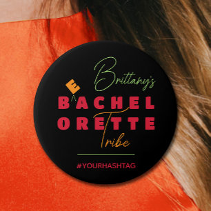 Bachelorette Tribe Hashtag 7.5 Cm Round Badge