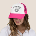 Bachelorette Venmo QR code Buy The Bride A Drink Trucker Hat<br><div class="desc">Make sure the bride doesn't have to pay for a single drink with the great Bachelorette Party Venmo QR code hat! Buy one for the entire bachelorette party! Simply add your own Venmo, PayPal, or Cash App QR code image. Everyone at the party can easily scan this QR code and...</div>