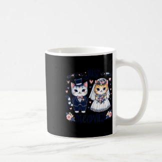 Bachelorette Wedding Party Bride Groom Cats Just M Coffee Mug