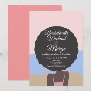 Bachelorette Weekend Beach Bridal Shower  Invitation