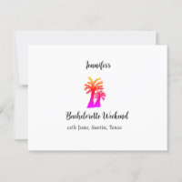 Bachelorette weekend coconut tree club add name 