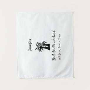 Bachelorette weekend coconut tree club add name tapestry