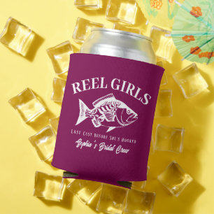 Bachelorette Weekend Fisherman Style Hawaiian Can Cooler
