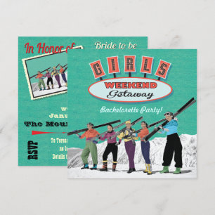 Bachelorette Weekend Getaway Party Invitations
