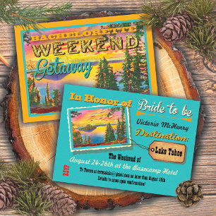 Bachelorette Weekend Getaway Party Invitations