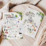 Bachelorette Weekend Itinerary | Rome, Italy Invitation<br><div class="desc">You're getting married! Or your best friend is. Either way, you get to plan a dream vacation with your BFFs. Take your “last fling before the ring” on the road with a unforgettable trip. Our watercolor travel itinerary cards will have the girls packing their bags for an unforgettable weekend!!! Add...</div>