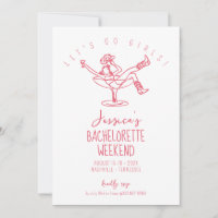 Bachelorette weekend last rodeo Funky hand drawn