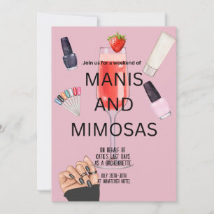 Bachelorette Weekend Mani & Mimosas Invitation