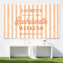 Bachelorette Weekend Orange Striped