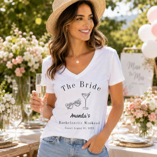 Bachelorette Weekend Party Bride Beach T-Shirt