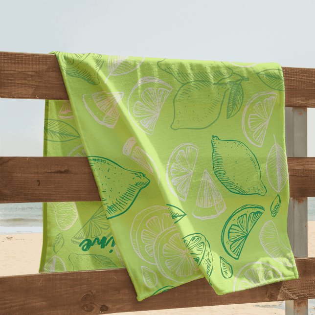 Bachelorette weekend party Bridesmaid Lemon Beach Towel (Creator Uploaded)