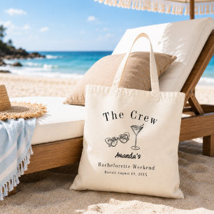 Bachelorette Weekend Party Crew Beach Tote Bag