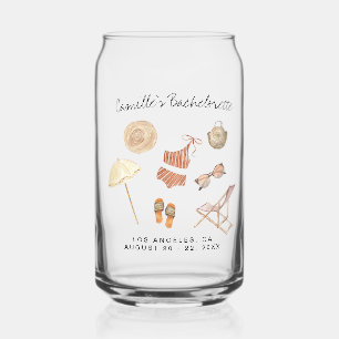 Bachelorette Weekend Party Favor Personalized Shot Can Glass