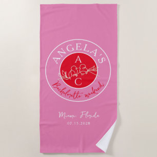 Bachelorette Weekend Wedding  Beach Towel
