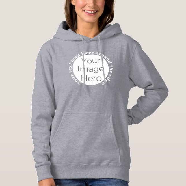 bachelorette your image here, photo custom text hoodie (Front)